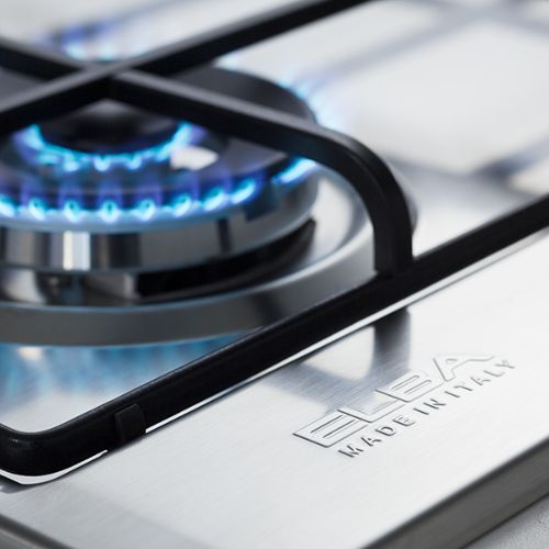 بوتاجاز بلت إن إلبا غاز – 5 عيون – 90 سم – ستانلس ستيل – فتحة جانبية - موديل - ELIO95-545L