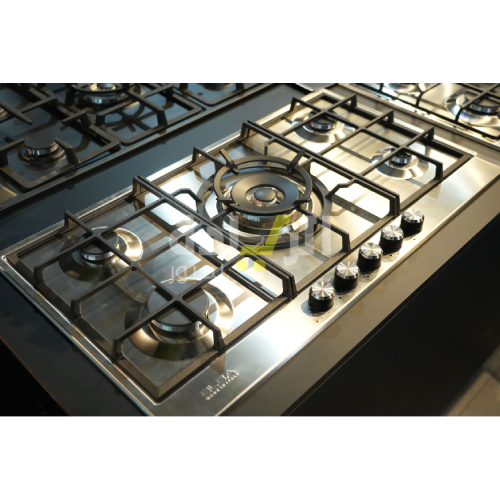 مسطح غاز بلت إن إلبا 90 سم – 5 شعلات – ستانلس ستيل – شعلة ووك – إشعال إلكتروني – موديل – ELIO95-545