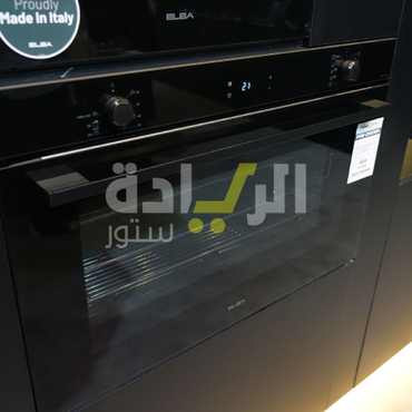 فرن بلت إن كهرباء 90 سم — متعدد الوظائف، سعة 121 لتر، تسخين سريع، شواية دوارة، تحكم باللمس - موديل - ELIO E93 MF BK
