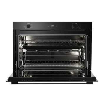 فرن بلت إن غاز إلبا 90 سم - سعة 106 لتر، شواية وسيخ دوار، تحكم لمس، غلق ناعم - موديل - ELIO G90 BK