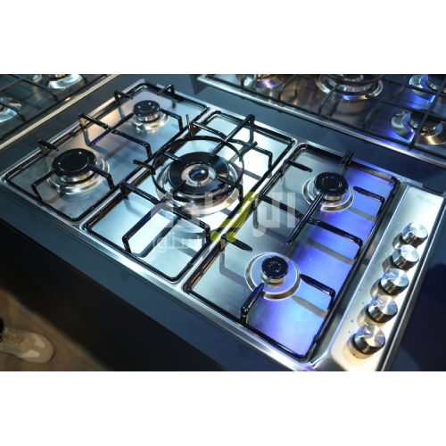 مسطح غاز بلت إن إلبا 90 سم – 5 شعلات – ستانلس ستيل – إشعال إلكتروني – موديل – EN90-544XD
