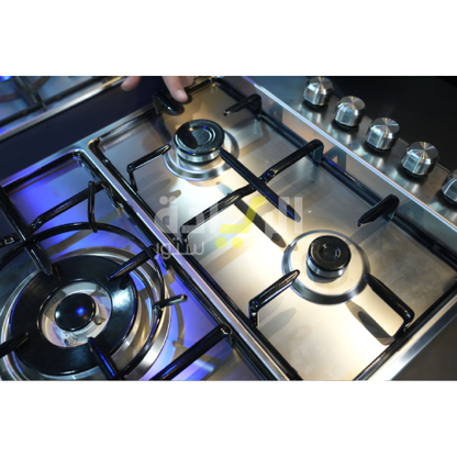 مسطح غاز بلت إن إلبا 90 سم – 5 شعلات – ستانلس ستيل – إشعال إلكتروني – موديل – EN90-544XD