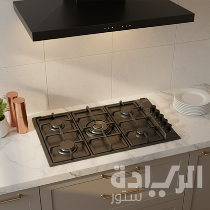 بوتاجاز بلت إن إلبا – 5 عيون – 90 سم – غاز – تصميم عملي - موديل - EN95-545-ANT