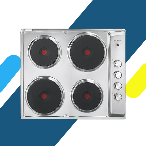 مسطح كهرباء بلت إن إلبا – مقاس 60 سم – 4 شعلات تسخين سريع – ستانلس ستيل – موديل - ENS60-040XD