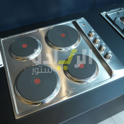 مسطح كهرباء بلت إن إلبا – مقاس 60 سم – 4 شعلات تسخين سريع – ستانلس ستيل – موديل - ENS60-040XD