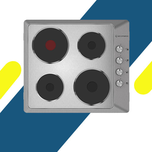 مسطح كهرباء إيكوماتيك بلت إن 60 سم – 4 بلاطة – ستانلس ستيل – موديل – ES603