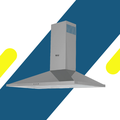 شفاط مطبخ هرمي بيورتي 60 سم مزود بفلتر كربون – قوة شفط 650 م³/ساعة – موديل – ETO X 60 CM