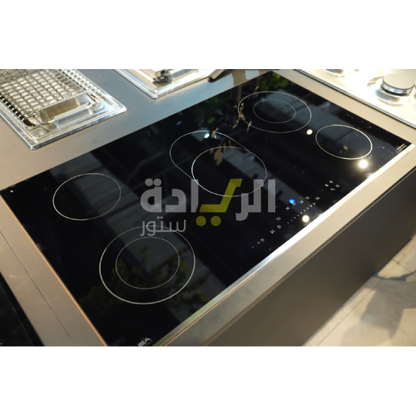 بوتاجاز كهرباء بلت إن إلبا – 90 سم – 5 شعلات – زجاج سيراميك – تحكم باللمس - موديل - EVC905XF