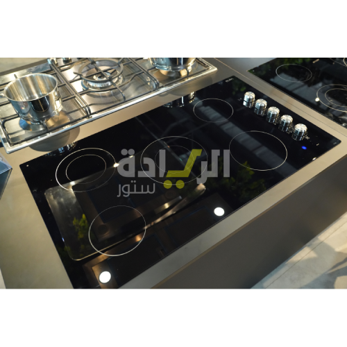 بوتاجاز كهرباء بلت إن إلبا – 90 سم – 5 شعلات – سطح زجاج سيراميك – تصميم عصري - موديل - EVC915SK