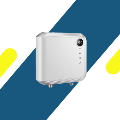 سخان مياه فوري ذكي فلايون (FLYON) Eco-smart 7 KW-White مع شاشة تاتش رقمية ومنظومة أمان كاملة ضد التسريب
