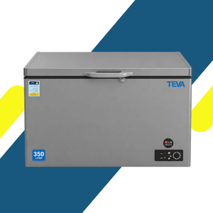 ديب فريزر أفقي تيفا Teva 350 لتر – كمبروسر LG – كابينة داخلية إستانليس ستيل – سيلفر – موديل F 350 LT