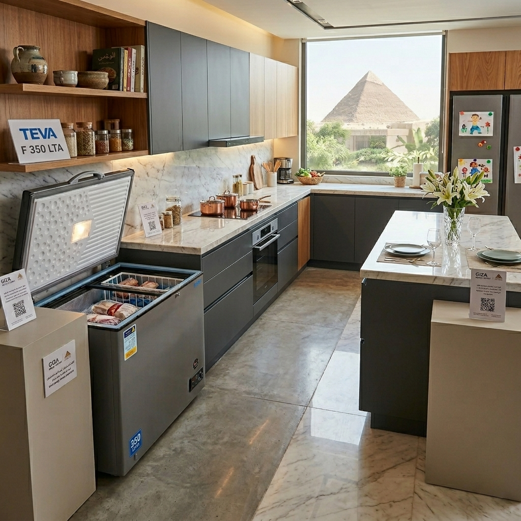 Teva Horizontal Deep Freezer 350 Liters - LG Compressor - Stainless Steel Interior Cabinet - Silver - Model F 350 LT
