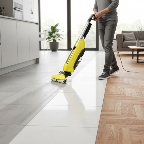 مكنسة وممسحة الأرضيات كارشر FC 5 – كنس ومسح في خطوة واحدة (2 في 1)