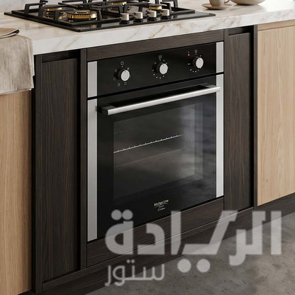 فرن كهربائي بلت إن كيتشن لاين 60 سم – سعة 66 لتر – استيل كامل – 6 وظائف طهي – باب زجاج وسيخ دوار – موديل – FE6V063AGD.DTFF.E