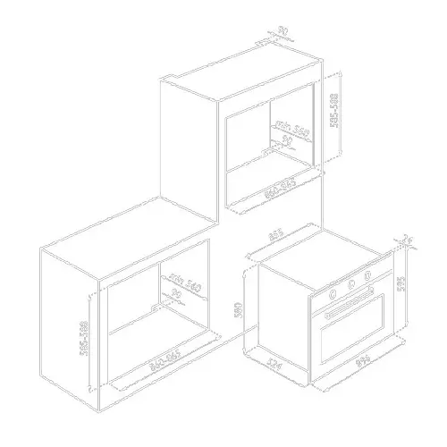 فرن كهرباء بلت إن كيتشن لاين 90 سم – سعة 125 لتر – ستانلس ستيل – 9 وظائف مع مراوح مزدوجة – موديل – FE9VV092EXN.UOCA.E