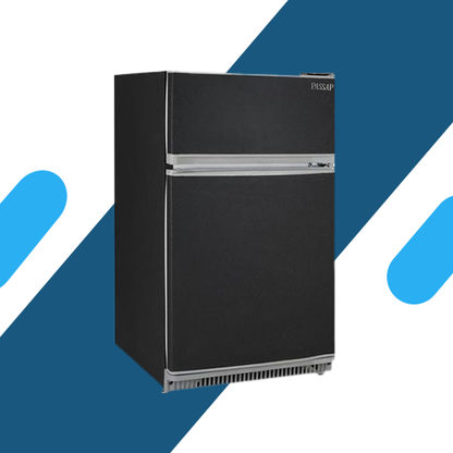 ثلاجة ميني بار باساب – 146 لتر – بابين – تبريد فعال – لون أسود - 6 قدم - موديل - FG200