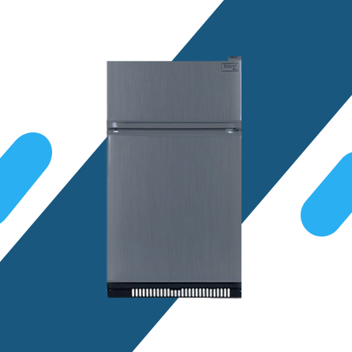 ثلاجة ميني بار باساب – 146 لتر – بابين – تبريد فعال – لون فضي - موديل - FG200