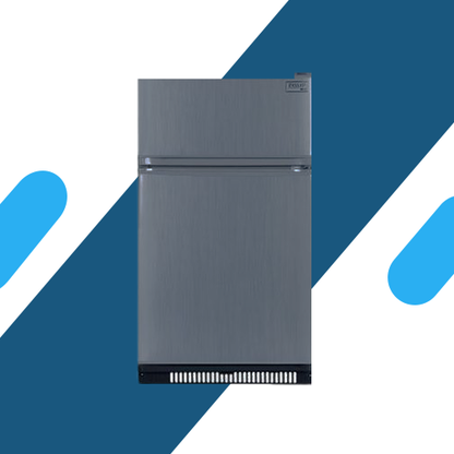 ثلاجة ميني بار باساب – 146 لتر – بابين – تبريد فعال – لون فضي - موديل - FG200