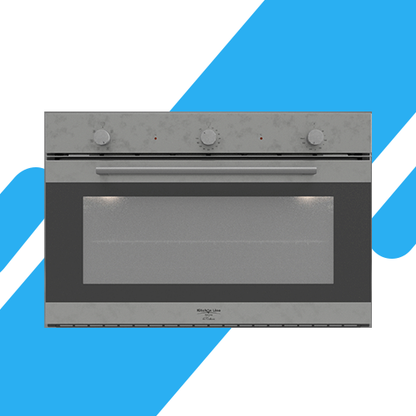 فرن بلت إن غاز وشواية غاز 90 سم استانلس ستيل – كيتشن لاين الإيطالية – موديل - FGG9V043AXN.UOCA.E