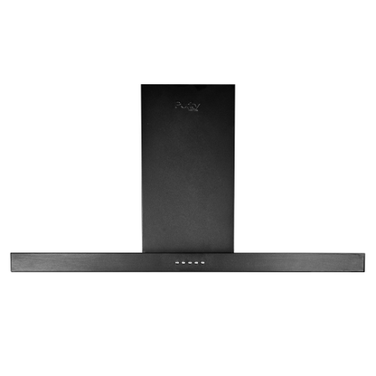 شفاط مطبخ بلت إن بيورتي أسود – مقاس 60 سم – قوة شفط 650 م³/ساعة، 3 سرعات، فلتر كربون وألومنيوم - موديل - FLATO BL 60CM