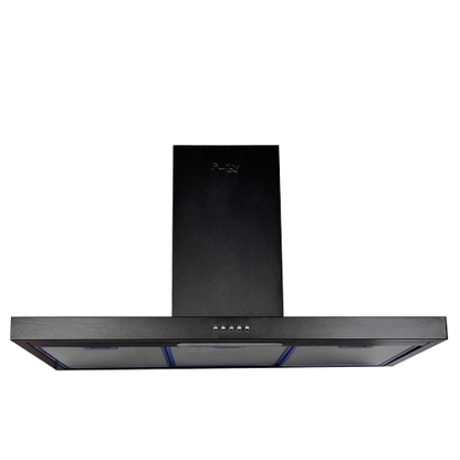 شفاط مطبخ بلت إن بيورتي أسود – مقاس 60 سم – قوة شفط 650 م³/ساعة، 3 سرعات، فلتر كربون وألومنيوم - موديل - FLATO BL 60CM