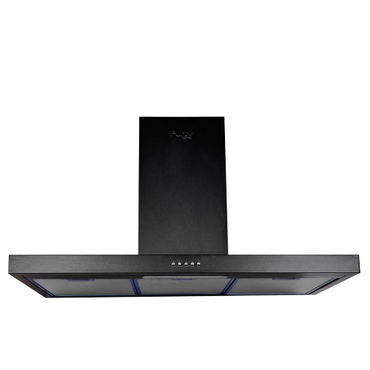 شفاط مطبخ بلت إن بيورتي أسود – مقاس 90 سم – قوة شفط 650 م³/ساعة، 3 سرعات، فلتر كربون وألومنيوم - موديل - FLATO BL 90CM