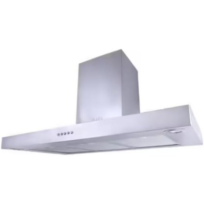 شفاط مطبخ بيورتي - لون فضي – 90 سم، قوة شفط 850 م³/ساعة، إضاءة LED، 3 سرعات - FLATO PRO X 90 CM