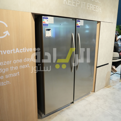 ثلاجة/فريزر رأسي 2 في 1 جورينيا 381 لتر صافي إنفرتر ستانلس ستيل – موديل - FN7171OX-R