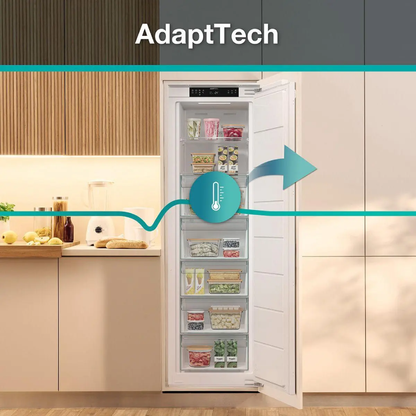 ديب فريزر بلت إن جورينيا (Gorenje) 235 لتر نوفروست بموتور إنفرتر وتقنية AdaptTech ومفصلات Door to Door – موديل FNCI517E62WF