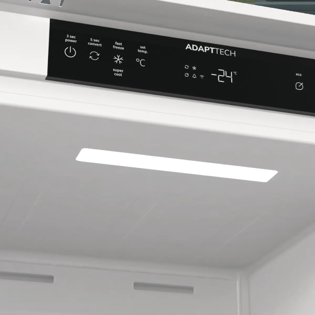 ديب فريزر بلت إن جورينيا (Gorenje) 235 لتر نوفروست بموتور إنفرتر وتقنية AdaptTech ومفصلات Door to Door – موديل FNCI517E62WF