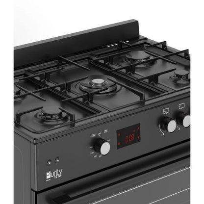 بوتاجاز غاز فري ستاند 90 سم من بيورتي - أسود – 5 شعلات – سعة 120 لتر – أمان كامل – موديل - FRGG9050 BL