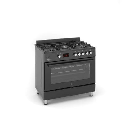 بوتاجاز غاز فري ستاند 90 سم من بيورتي - أسود – 5 شعلات – سعة 120 لتر – أمان كامل – موديل - FRGG9050 BL