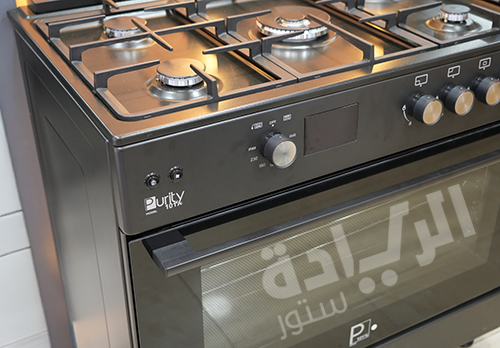 بوتاجاز غاز فري ستاند 90 سم من بيورتي - أسود – 5 شعلات – سعة 120 لتر – أمان كامل – موديل - FRGG9050 BL