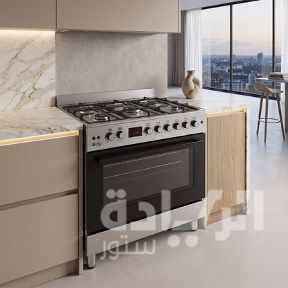 Purity 90cm Freestanding Gas Cooker, Full Safety – FRGG9050 – 120L Capacity with Italian Components (SABAF)