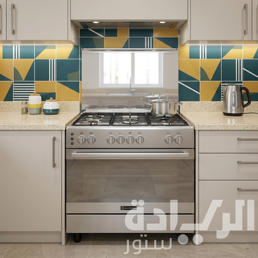 بوتاجاز إيكوماتيك 90 سم غاز، 5 شعلة ساباف، أمان كامل، تركي - موديل - FS9304MM