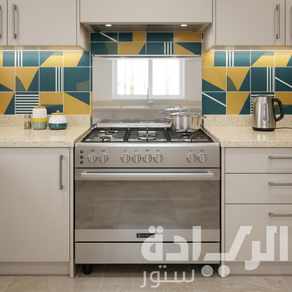 Ecomatic Gas Cooker 90 cm, 5 Sabaf Burners, Full Safety, Turkish - Model - FS9304MM