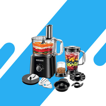 ماكينة تحضير أطعمة بلاك أند ديكر FX775 – 750 وات – 34 وظيفة – وعاء 2 لتر + خلاط 1.8 لتر