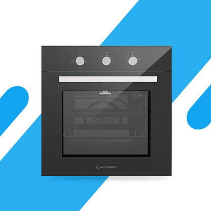 فرن بلت إن غاز إيكوماتيك 60 سم كريستال أسود – شواية غاز – سعة 67 لتر - موديل - G6404GT