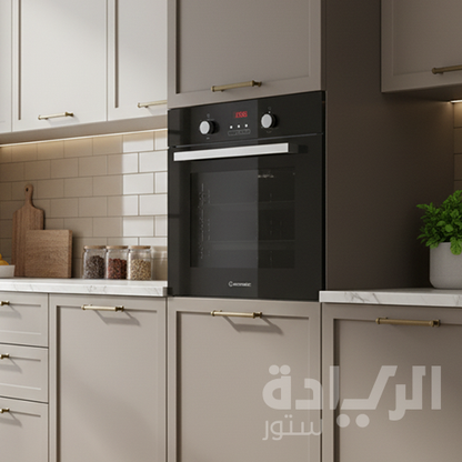 فرن ايكوماتيك بلت ان غاز شواية غاز مقاس 60 سم ـ كريستال أسود ديجيتال - موديل - G6404GTD