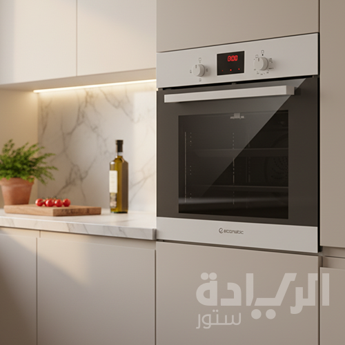 فرن بلت إن إيكوماتيك غاز بشواية غاز 60 سم 67 لتر ـ ستانلس ديجيتال موديل - G6404TTD