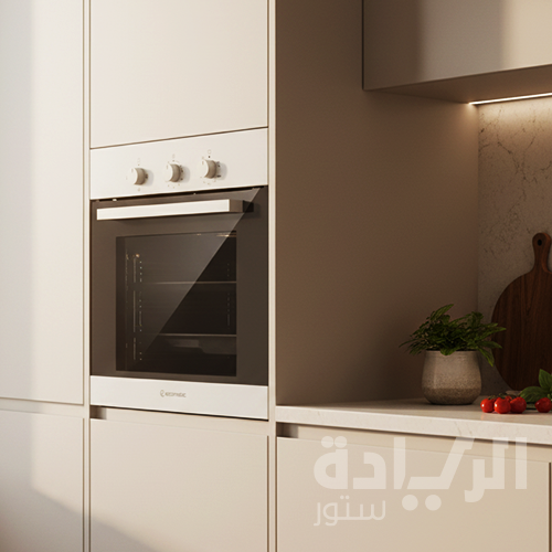 فرن بلت إن إيكوماتيك غاز 60 سم بشواية كهرباء – ستانلس ستيل – مروحة توزيع – سعة 67 لتر - موديل - G6405T