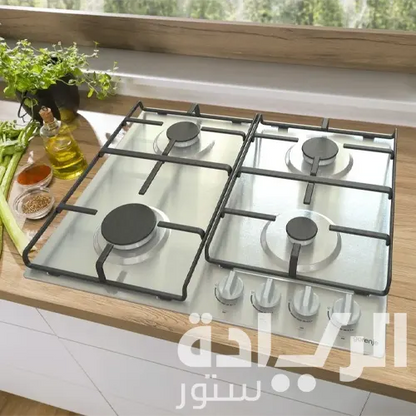 بوتاجاز غاز بلت إن جورينيا 60 سم، 4 شعلات، ستانلس ستيل – موديل – G640EX