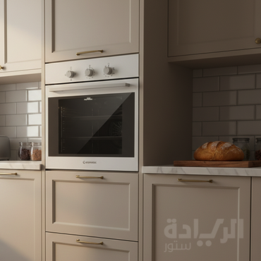 فرن بلت إن غاز إيكوماتيك 60 سم – ستانلس ستيل – شواية غاز – ديجيتال – مروحة توزيع حرارة - G6414TD