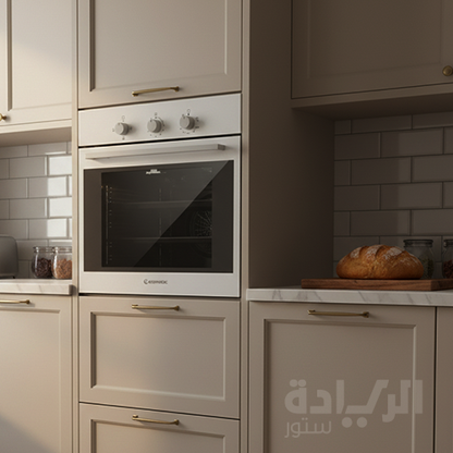 فرن بلت إن غاز إيكوماتيك 60 سم – ستانلس ستيل – شواية غاز – ديجيتال – مروحة توزيع حرارة - G6414TD