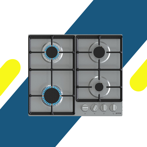 بوتاجاز غاز بلت إن جورينيا 60 سم، 4 شعلات، ستانلس ستيل – موديل – G641EX