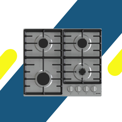 بوتاجاز غاز بلت إن جورينيا 60 سم، 4 شعلات، ستانلس ستيل – موديل – G641X