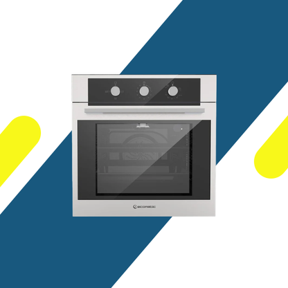 فرن بلت إن غاز إيكوماتيك 60 سم – شواية غاز – مروحة تبريد – ستانلس ستيل – 67 لتر - موديل - G6424T