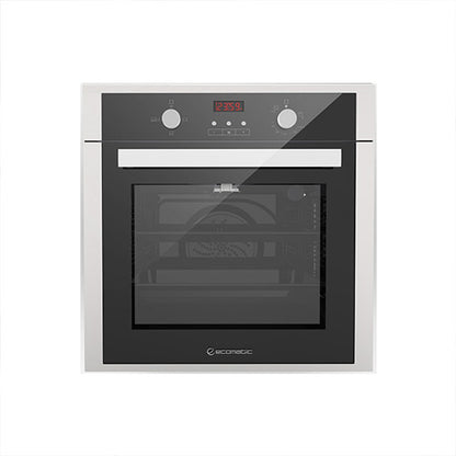 فرن بلت إن إيكوماتيك غاز بشواية غاز 60 سم - كريستال أسود بفريم ستانلس - موديل - G6434TDX