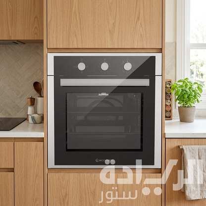 Built-in Gas Oven Ecomatic 60 cm – Stainless Steel x Black Crystal – Gas Grill – Self-Ignition - Model - G6434T
