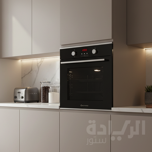 فرن بلت إن إيكوماتيك غاز شواية غاز 60 سم - سعة 67 لتر - كريستال أسود × ستانلس ديجيتال - موديل - G6444GTDX